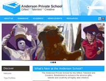 Tablet Screenshot of andersonschool.net